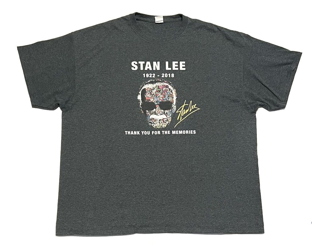 Stan Lee RIP Marvel 1922 – 2018 T-shirt Thank You For The Memories Size 2XL XXL
